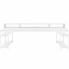 Tribesigns Two Person Desk, 78.7" Computer Desk With Monitor Stand and 4 Open Shelf* Desks