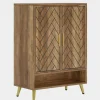 Tribesigns Walnut Shoe Cabinet, 6-Tier Wooden Shoe Organizer with Adjustable Shelves* Shoe Racks & Cabinets | Shoe Racks & Cabinets