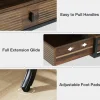 Tribesigns Wood Computer Desk, 55" Home Office Desk with Drawer Cabinet* Desks