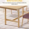 Tribesigns Wood Dining Table, 63" Farmhouse Kitchen Dinner Table for 6 People* Dining Tables