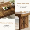 Tribesigns Wood Dining Table, 63" Rustic Rectangular Kitchen Table* Dining Tables